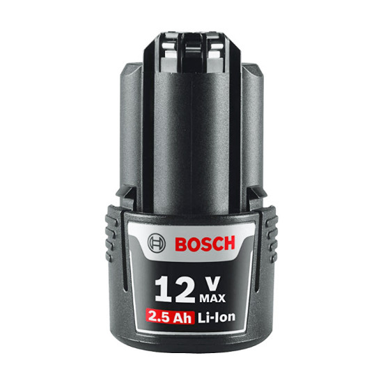 Батерия Bosch акумулаторна Li-Ion за електроинструменти 12 V, 2.5 Ah, PBA 12V 2.5Ah O-B