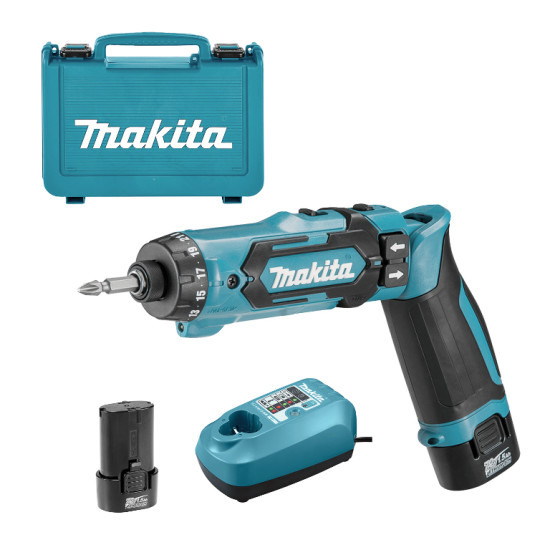 Винтоверт акумулаторен Makita DF012DSE, 7.2 V, 1.5 Ah, 5.6 Nm