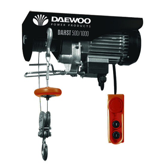 Електрически телфер Daewoo DAHST500/1000/ 1800 W, 12m/500 kg, 6m/1000 kg /