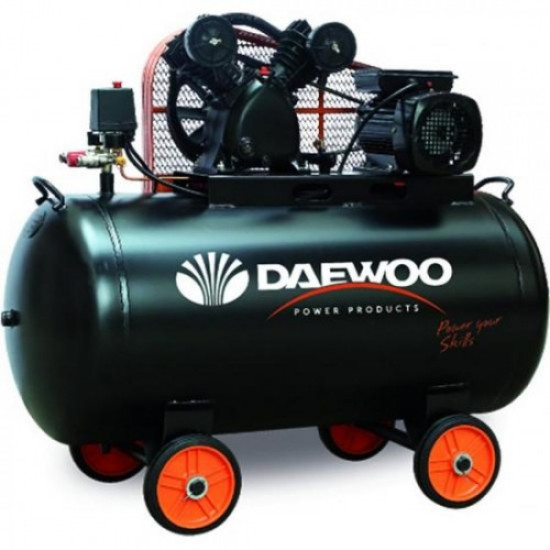 Електрически бутален ремъчен компресор DAEWOO DAAC 200C V TYPE/ 3HP/2,2KW, 200l, 8 bar/