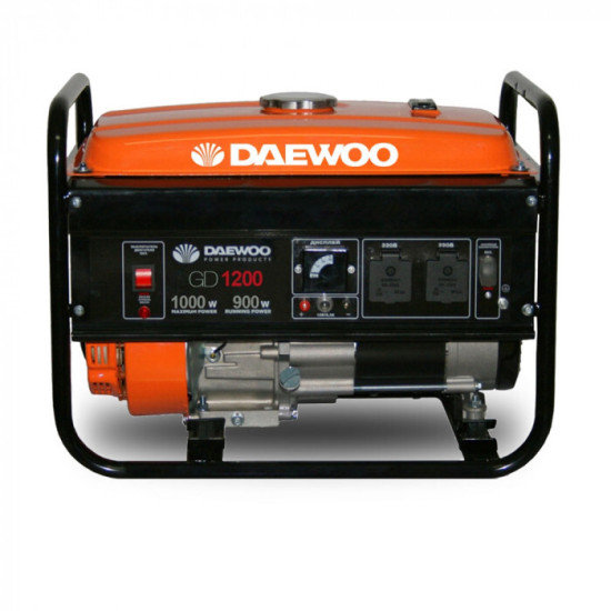 Бензинов безчетков монофазен генератор DAEWOO GD 1200 / ръчен старт / 1.0kW, 4,8 l