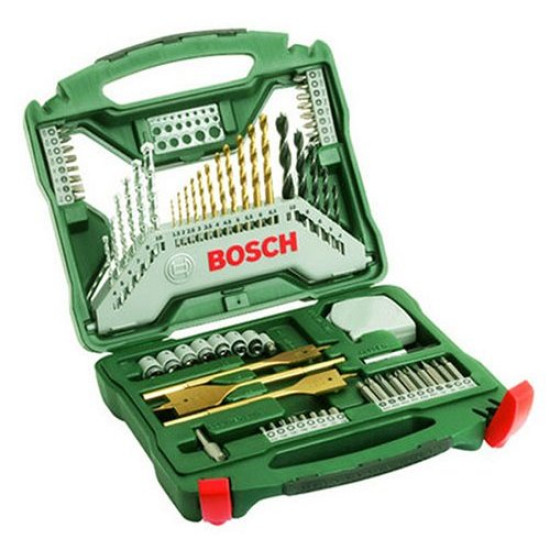 Комплект монтажен монтажен,накрайници и свредла 70 части Bosch X-Line